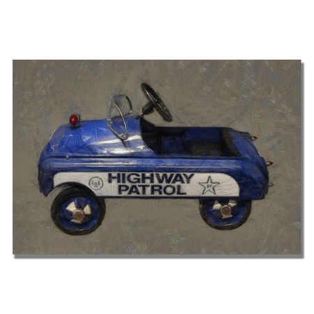 Michelle Calkins 'Highway Patrol Pedal Car' Canvas Art,22x32